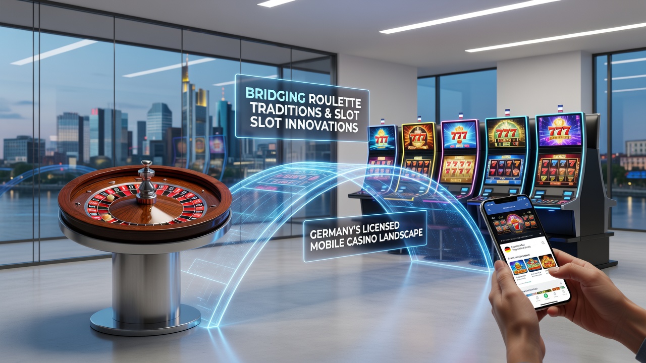 Detailansicht einer mobilen App mit integrierten Roulette- und Slot-Belohnungsebenen