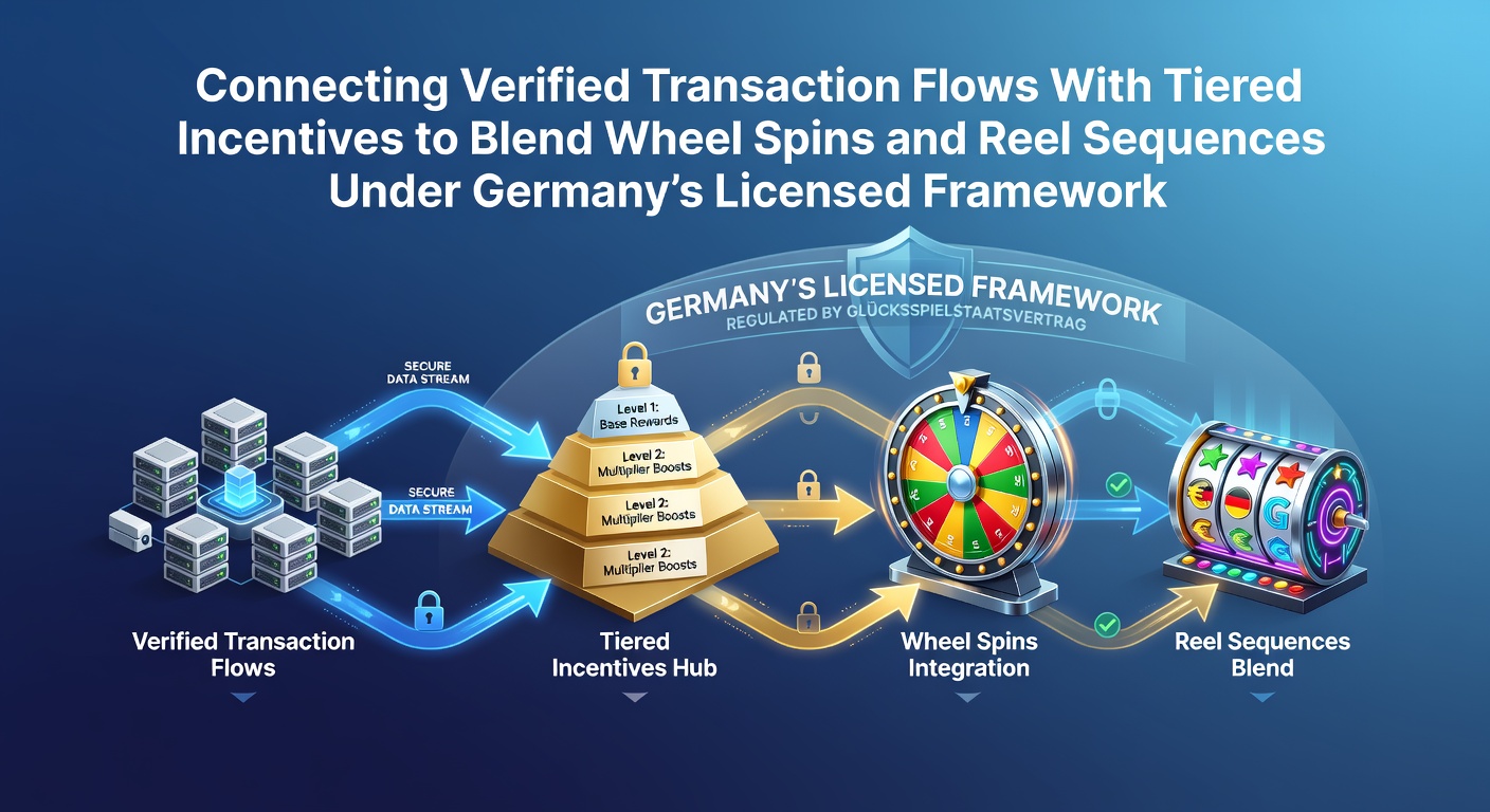 Illustration der Verbindung von Transaktionsflüssen und Bonusstufen in deutschen Online-Casinos
