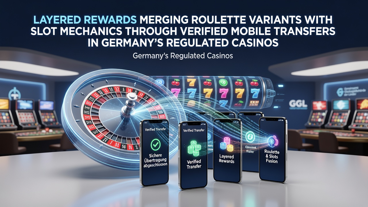 Illustration gestaffelter Belohnungssysteme die Roulette-Varianten mit Slot-Mechaniken in deutschen Casinos verbinden