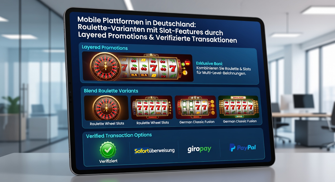 Mobile Plattformen in Deutschland verbinden Roulette und Slots durch Promotionsebenen